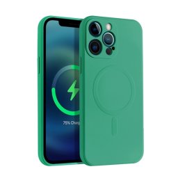 RUBBER MAGSAFE Huzat Apple iPhone 13 mini sötétzöld