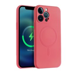 RUBBER MAGSAFE Huzat Apple iPhone 13 mini rózsaszín-piros