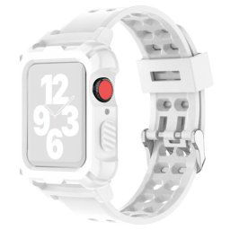 GLACIER Védőtok szíjjal Apple Watch 6 / SE / 5/4 40mm fehér