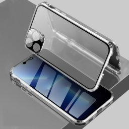 Mágneses tok 360 Apple iPhone 13 Pro ezüst