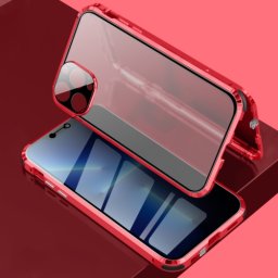 Mágneses tok 360 Apple iPhone 13 Pro piros