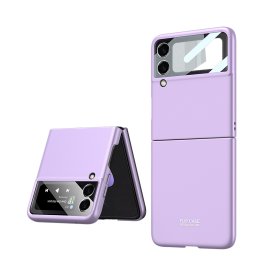 GKK Műanyag borítás üveggel Samsung Galaxy Z Flip 3 5G lila