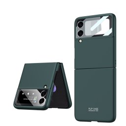 GKK Műanyag borítás üveggel Samsung Galaxy Z Flip 3 5G zöld