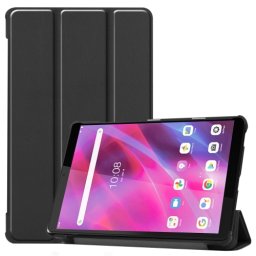 LEATHER Flip tok Lenovo Tab M8 (TB-8505F) / M8 3. generációs fekete