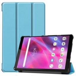 LEATHER Flip tok Lenovo Tab M8 (TB-8505F) / M8 3. generációs világoskék