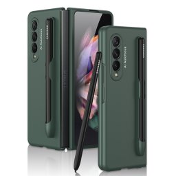 GKK PEN Műanyag borítás tolltartóval Samsung Galaxy Z Fold 3 5G zöld