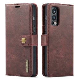 DG.MING Wallet tok 2in1 OnePlus Nord 2 5G piros
