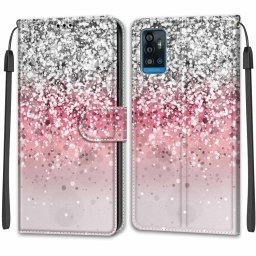 ART pénztárcavédő a ZTE Blade A71 2020 PINK GLITTER készülékhez