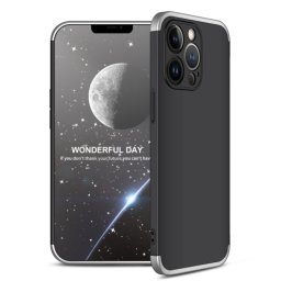 360° védőburkolat Apple iPhone 13 Pro fekete-ezüst