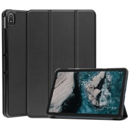 LEATHER Flip tok Nokia T20 fekete