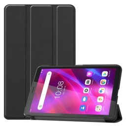 LEATHER Flip tok Lenovo Tab M7 G3 (3. generáció) fekete