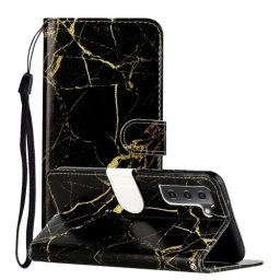 ART pénztárcahuzat Samsung Galaxy S21 FE 5G GOLD MARBLE