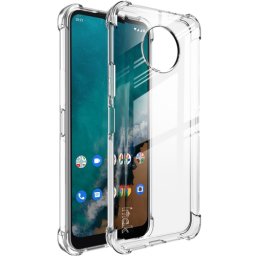 IMAK Védő szilikon borítás + fólia Nokia G50 átlátszó