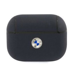 BMW SIGNATURE Bőr tok Apple AirPodokhoz Pro sötétkék