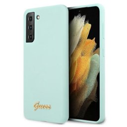 GUESS Szilikon tok Samsung Galaxy S21 Plus 5G mentol