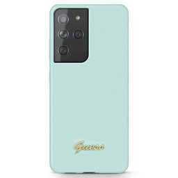 GUESS Szilikon tok Samsung Galaxy S21 Ultra 5G mentol