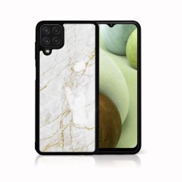 PROTEMIO MY ART Szilikon borítás Samsung Galaxy A12 / M12 WHITE STONE (011)