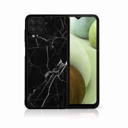 PROTEMIO MY ART szilikon tok Samsung Galaxy A12 / M12 BLACK MARBLE (142)