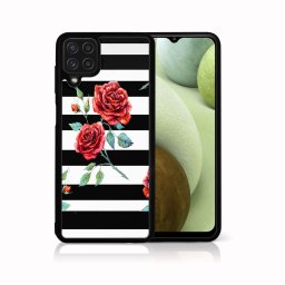 PROTEMIO MY ART szilikon tok Samsung Galaxy A12 / M12 BLACK - WHITE (034)