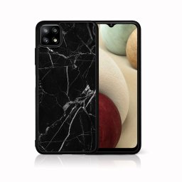 PROTEMIO MY ART szilikon tok Samsung Galaxy A22 5G BLACK MARBLE (142)