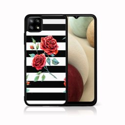 PROTEMIO MY ART szilikon tok Samsung Galaxy A22 5G BLACK - WHITE (034)
