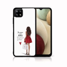 PROTEMIO MY ART szilikon tok Samsung Galaxy A22 5G RED DRESS (137)