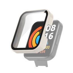 Műanyag borítás védőüveggel Xiaomi Redmi Watch 2 Lite fehérhez