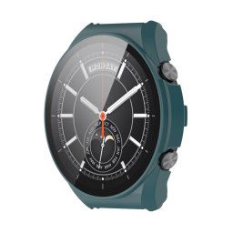 Műanyag borítás védőüveggel Xiaomi Watch S1 zöld színhez
