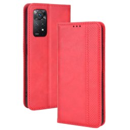 BUSINESS pénztárcahuzat Xiaomi Redmi Note 11 Pro 5G / Note 11 Pro piros telefonhoz