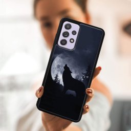 PROTEMIO MY ART szilikon tok Samsung Galaxy A32 WOLF (044)