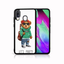 PROTEMIO MY ART Védőburkolat Samsung Galaxy A40 BEAR (008)