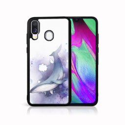 PROTEMIO MY ART védőburkolat Samsung Galaxy A40 WHALE (032)