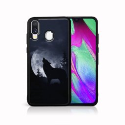 PROTEMIO MY ART védőburkolat Samsung Galaxy A40 WOLF (044)