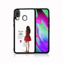 PROTEMIO MY ART Védőtok Samsung Galaxy A40 RED DRESS (137)