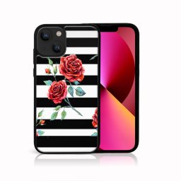 PROTEMIO MY ART szilikon borítás Apple iPhone 13 mini BLACK - WHITE (034)