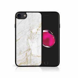 PROTEMIO MY ART Védőburkolat Apple iPhone SE 2022 / 2020 / 7 / 8 WHITE STONE (011)