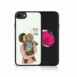 PROTEMIO MY ART Védőburkolat Apple iPhone SE 2022 / 2020 / 7 / 8 MOM LIFE (118)