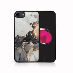 PROTEMIO MY ART Védőburkolat Apple iPhone SE 2022 / 2020 / 7 / 8 GREY MARBLE (140)