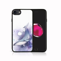 PROTEMIO MY ART Védőburkolat Apple iPhone SE 2022 / 2020 / 7 / 8 WHALE (032)