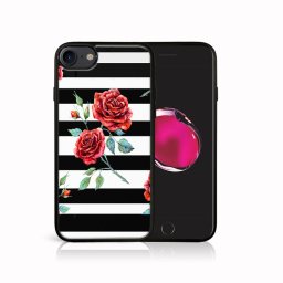 PROTEMIO MY ART Védőburkolat Apple iPhone SE 2022 / 2020 / 7 / 8 BLACK - WHITE (034)