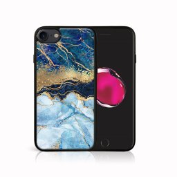 PROTEMIO MY ART Védőburkolat Apple iPhone SE 2022 / 2020 / 7 / 8 BLUE MARBLE (141)