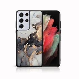 PROTEMIO MY ART szilikon borítás Samsung Galaxy S21 Ultra 5G GREY MARBLE (140)