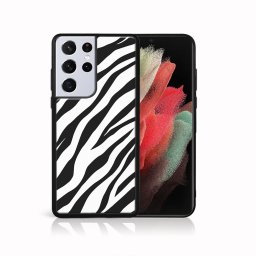 PROTEMIO MY ART szilikon borítás Samsung Galaxy S21 Ultra 5G ZEBRA (049)