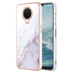 IMD MARBLE Védőburkolat Nokia G10 / G20 WHITE