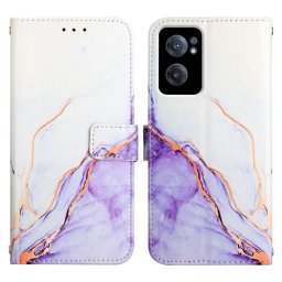 ART Pénztárca huzat OnePlus Nord CE 2 5G WHITE PURPLE MARBLE