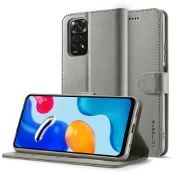 IMEEKE pénztárcavédő a Xiaomi Redmi Note 11 Pro készülékhez szürke