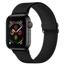 NYLON szíj Apple Watch 7 (41 mm) / 6 / SE / 5 / 4 (40 mm) / 3 / 2 / 1 (38 mm) fekete