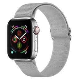 NYLON szíjas Apple Watch 7 (41 mm) / 6 / SE / 5 / 4 (40 mm) / 3 / 2 / 1 (38 mm) szürke