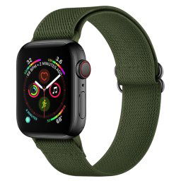 NYLON szíj Apple Watch 7 (41 mm) / 6 / SE / 5 / 4 (40 mm) / 3 / 2 / 1 (38 mm) sötétzöld