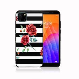 PROTEMIO MY ART szilikon borítás Huawei Y5p FEKETE-FEHÉR (034)